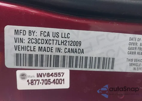 2020 Dodge Charger R/T Rwd from USA, damaged, VIN 2C3CDXCT7LH212009